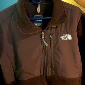 The North Face size L  Denali Women’s brown fleece.